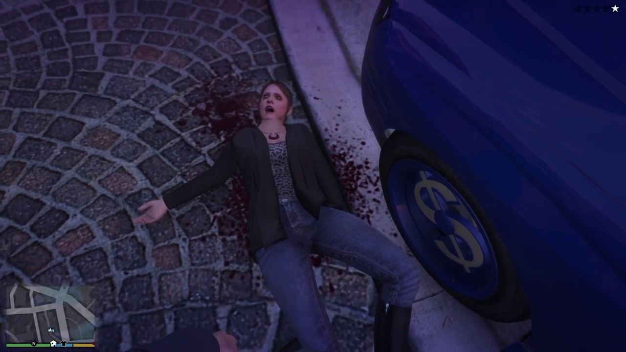 Grand Theft Auto V | Michael runs down Amanda - YouTube