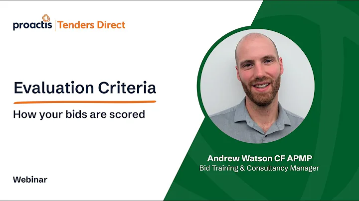 Evaluation Criteria, Part 1: How your bids are scored | Tenders Direct
