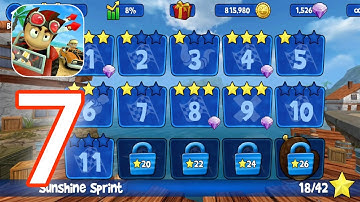 Beach Buggy Racing - Gameplay Walkthrough Part 7 - Sunshine Sprint Level 5 - 9 (iOS, Android)
