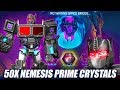 EPIC 50x Nemesis Prime Crystal Opening! - Transformers: Forged To Fight