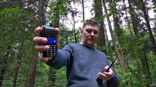 Vostok ST-58 vs Baofeng UV-5R и UV-82 - тест работы раций в лесу