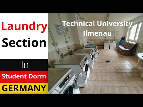 Laundry Section In Student Dorm | TU ILMENAU | GERMANY