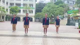 Nhảy đồng diễn bài Vui đến trường - Trường Tiểu học Ái Mộ B