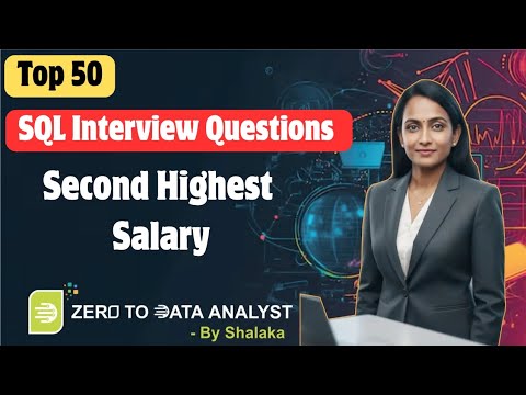 90% Fail This SQL Interview Question | Second Highest Salary 🔥 - YouTube
