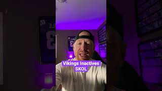 Vikings Inactives vs Jets