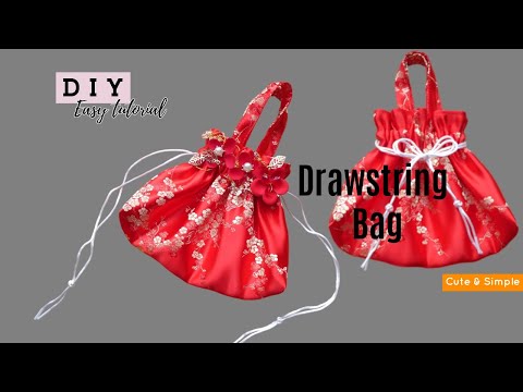 DIY Drawstring Bag | Making a Simple DIY Drawstring Bag with