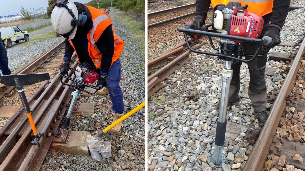 Vertical Ballast Tamper FCS Railway Equipment YouTube