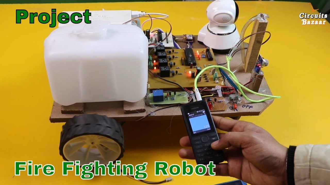 Advance Controlled Fire Fighting Robot with Alert Smart Camera. YouTube