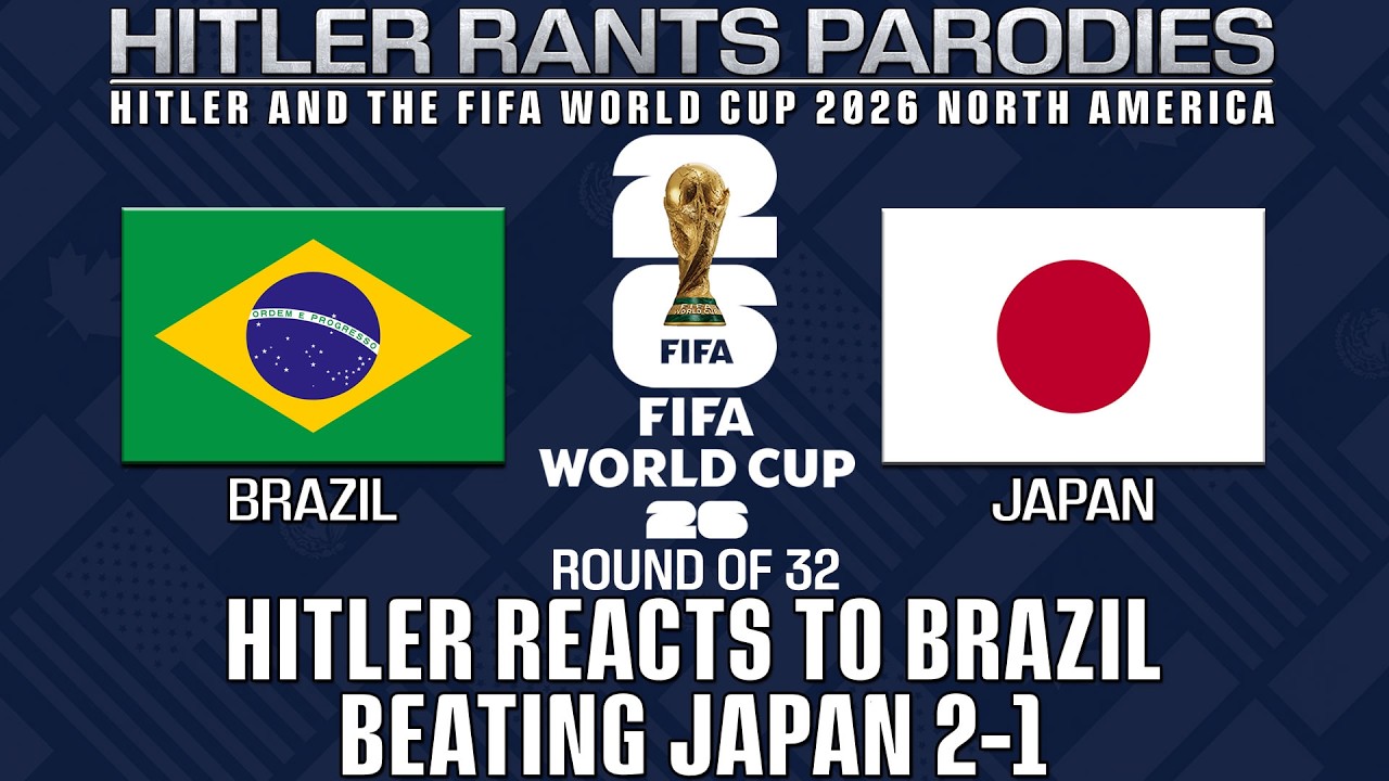 Hitler reacts to Brazil beating Japan 2-1