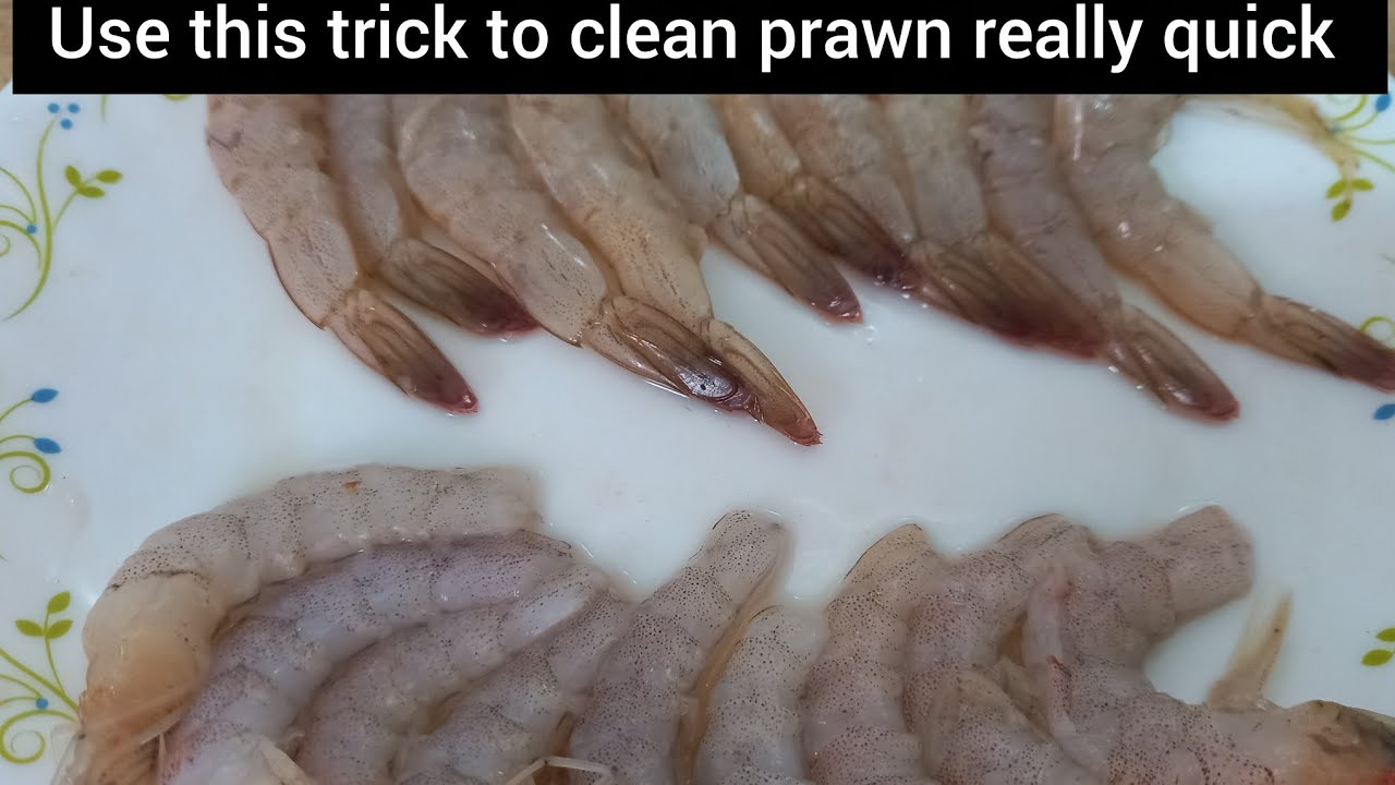 How to clean prawn at home | use this trick to clean 1 kg prawn in just 20 minutes | really quick