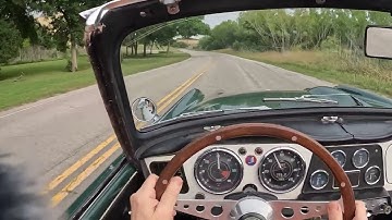 1964 Triumph Tr4 w/overdrive (driving, overdrive demo)