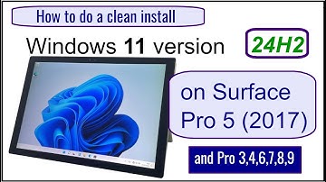 Windows 11 24H2 on Surface Pro - Detailed instruction.
