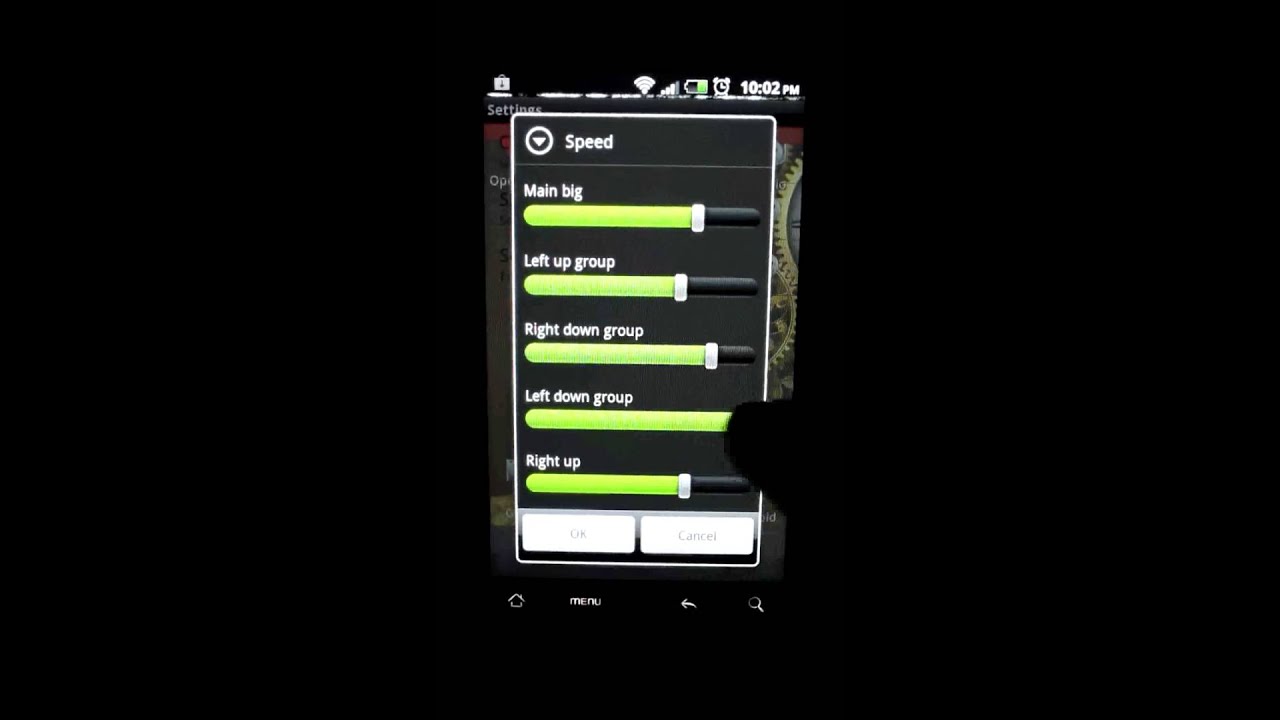 Gold clock Android Live Wallpaper