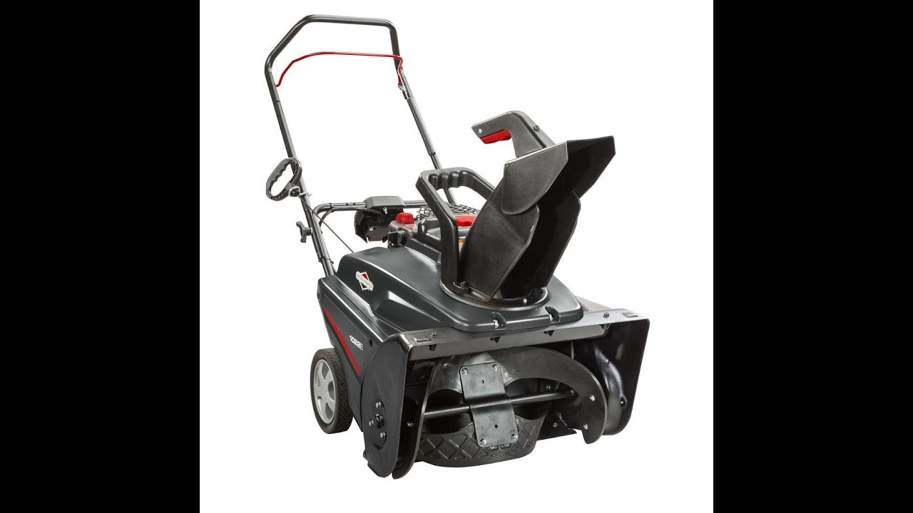 Briggs and Stratton Single Stage Snow blower 2017 , won't start YouTube