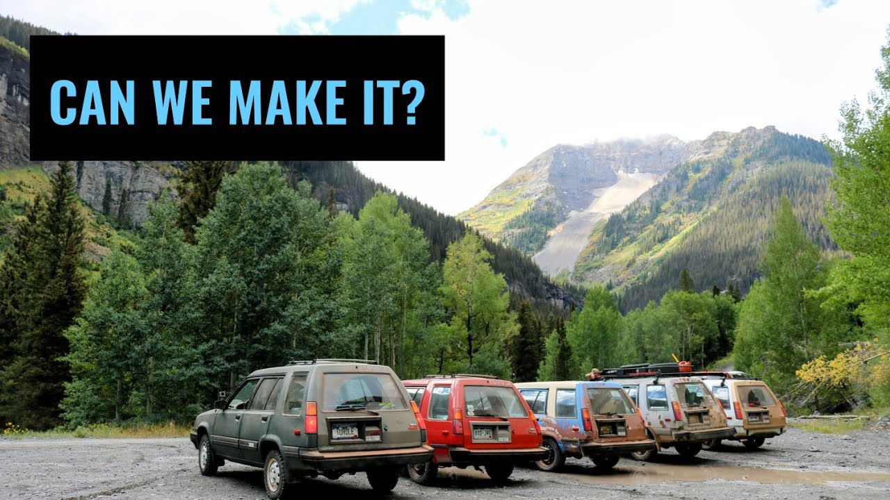 5 Toyota Tercel 4WD wagons take on Imogene Pass. Ouray CO. 9/11/23 with @triumphbyerror2412