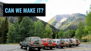 5 Toyota Tercel 4WD wagons take on Imogene Pass. Ouray CO. 9/11/23 with @triumphbyerror2412