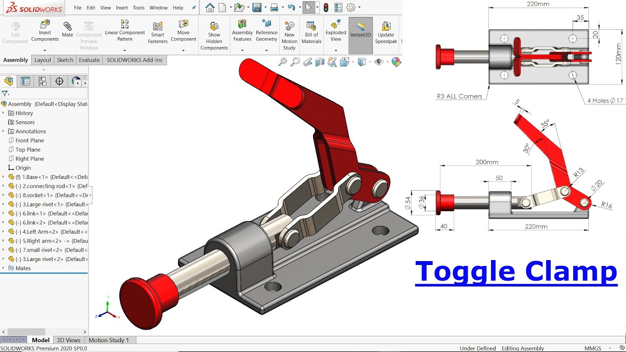 toggle clamp solidworks download