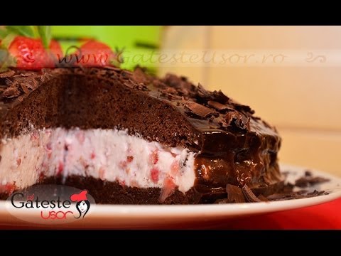 Video: Rețetă Rapidă Cu Tort De Ciocolată Cu Căpșuni