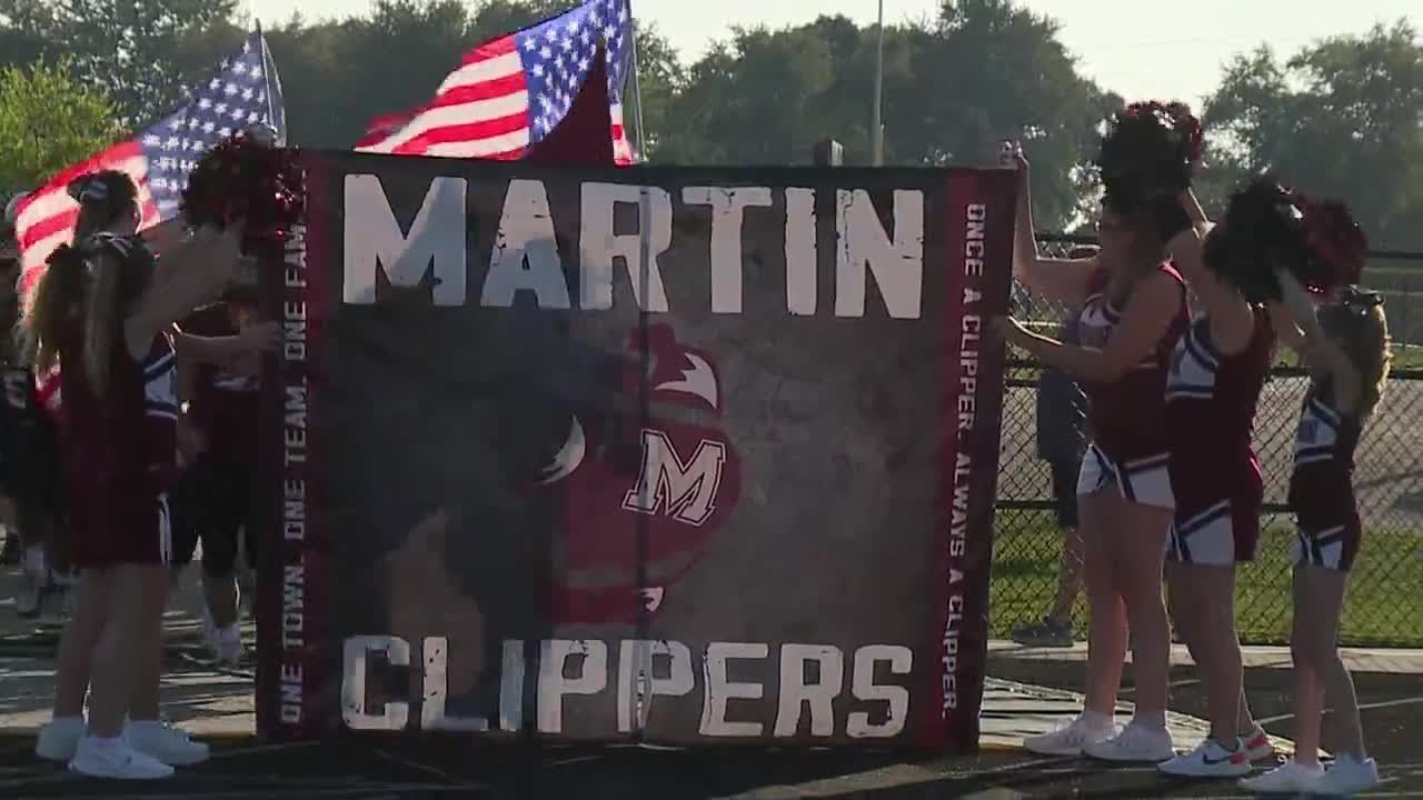 Martin 30, Mendon 28