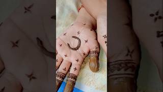 🌙 mehndi design 🎀#moon #design #easy #henna #beautiful #design