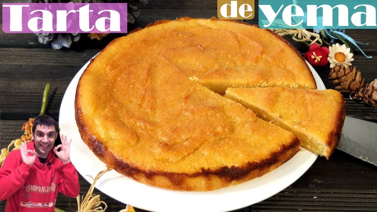 TARTA o PASTEL de YEMA. 😍😋TORTA FÁCIL RÁPIDA y DELICIOSA. Receta # 461