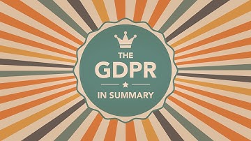 What is the GDPR? | A summary of the EU GDPR