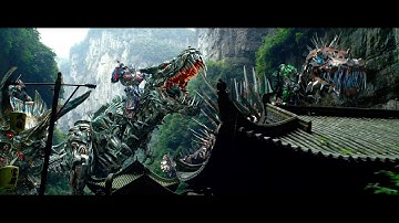 TRANSFORMERS 4: Autobots and Dinobots rule out in HD SCENE