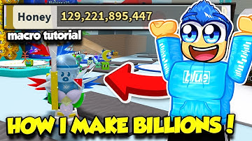 How I Make BILLIONS OF HONEY WHILE SLEEPING In Bee Swarm Simulator! (natro macro)