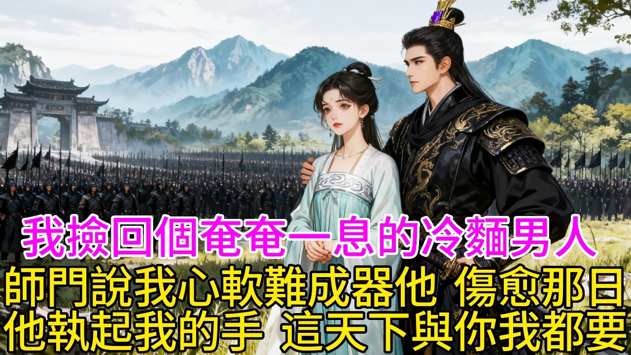 我撿回個奄奄一息的冷麵男人，用盡笨辦法照料。師門說我心軟難成器。他傷愈那日，萬軍來襲，他執起我的手：“這天下與你，我都要。”#古言#甜文#爽文#一世兩相依