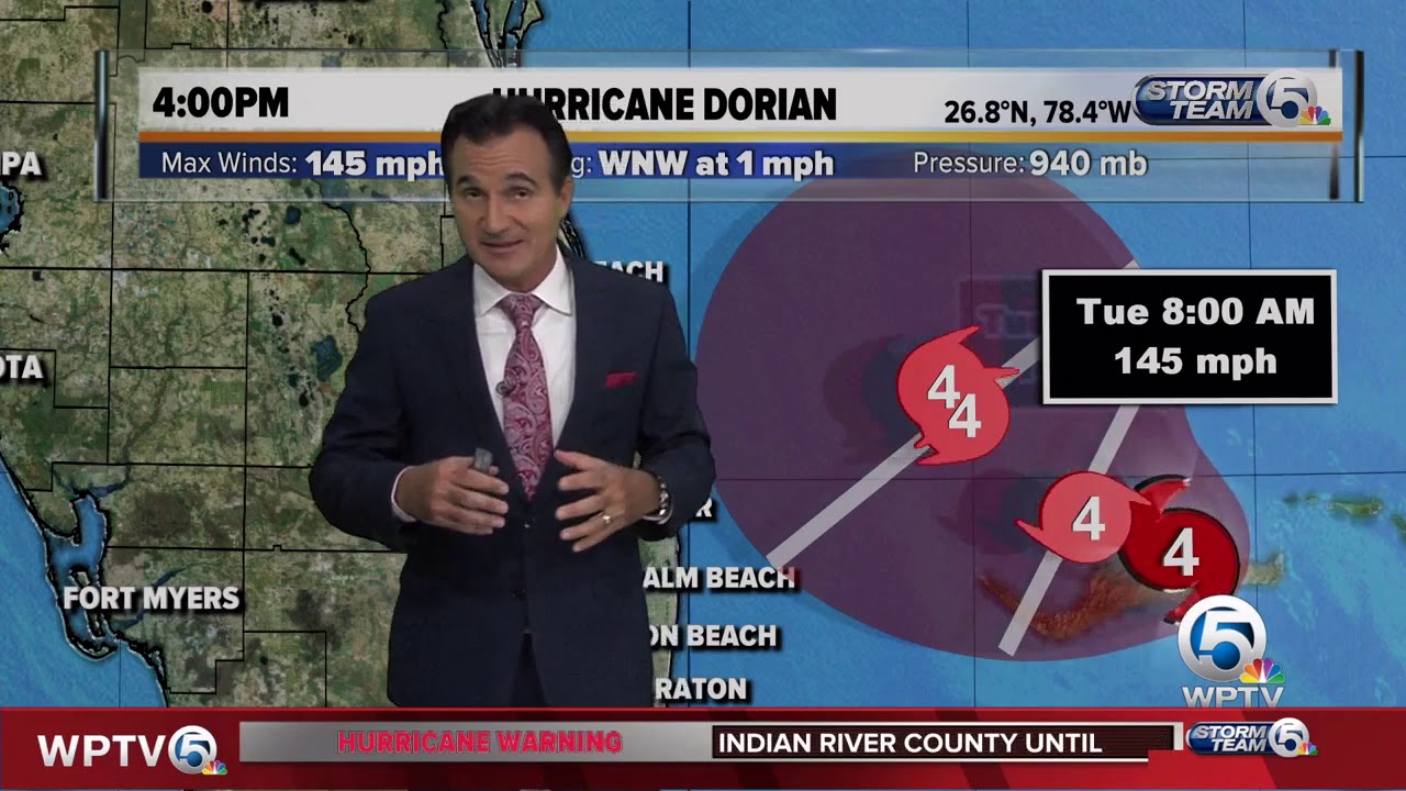 dorian prato garcia 4 p.m. Monday Dorian update