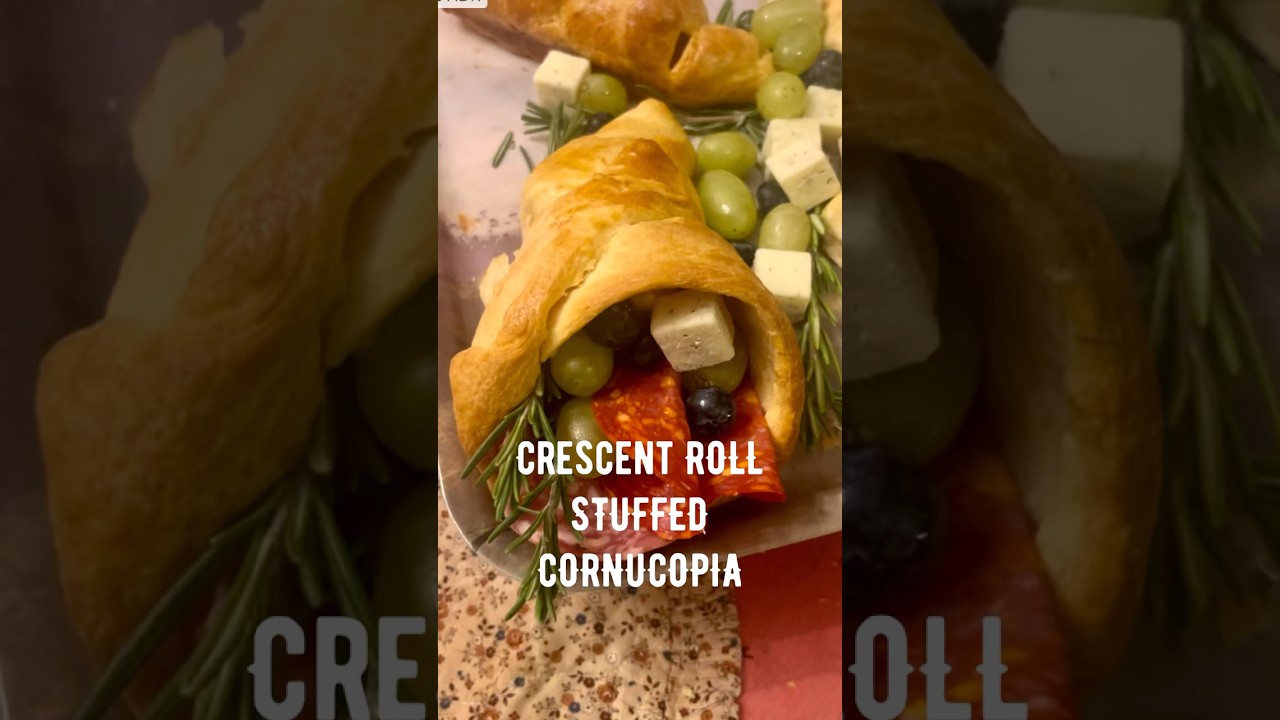 Crescent Roll Stuffed Cornucopia 