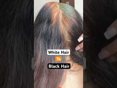 White Hair To Black Hair Naturally ❤️ #preityprerna #greyhair #shorts