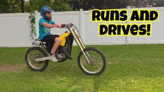 THE RM125 IS RUNNING AND DRIVING GREAT!