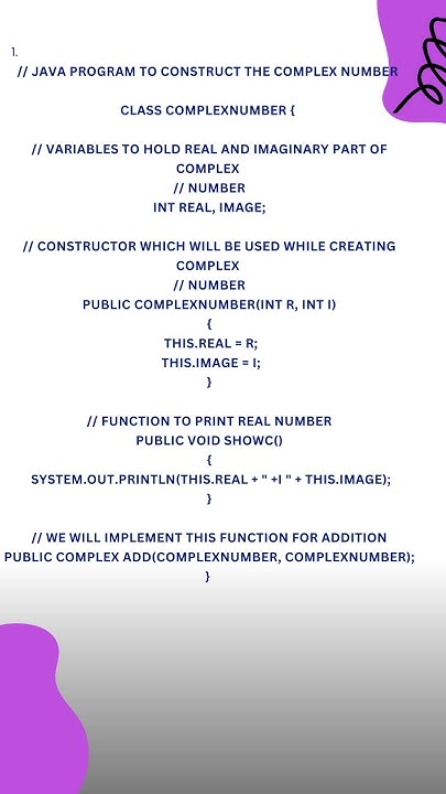 java program for to add two complex numbers#newzeninfotech # ...