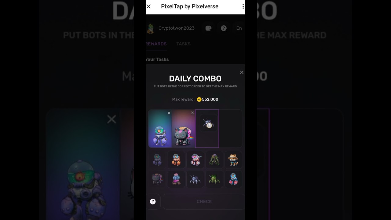 10-June PixelTap Combo Card Update | pixel tap daily combo 