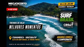 AO VIVO | Elite Surf Brasil já treina em Itamambuca! Confira como foi o primeiro dia de preparação