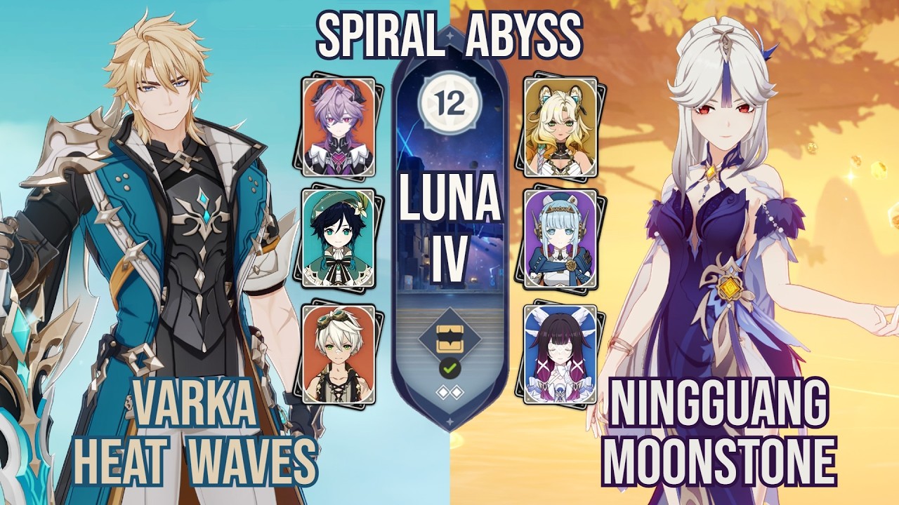 Varka Heat Waves x Ningguang Moonstone | Spiral Abyss 6.3 / Luna IV | Genshin Impact