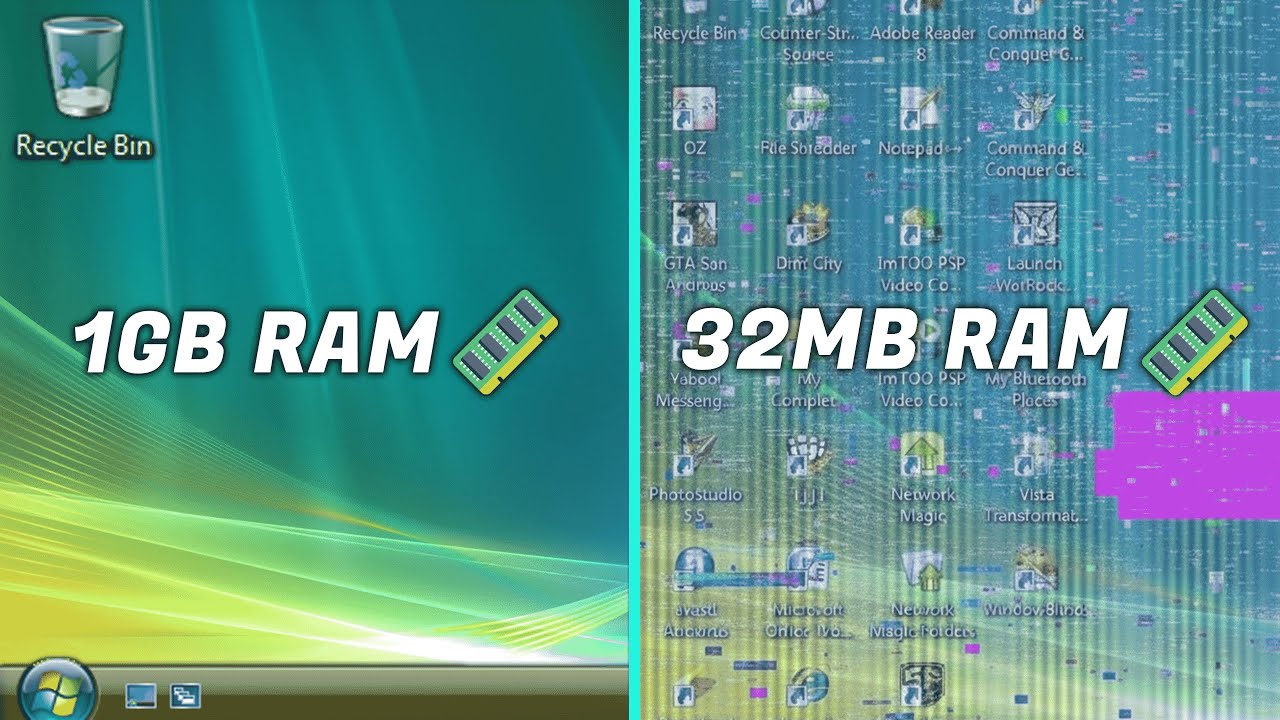 Windows Vista, But The RAM Gets Lower And Lower...