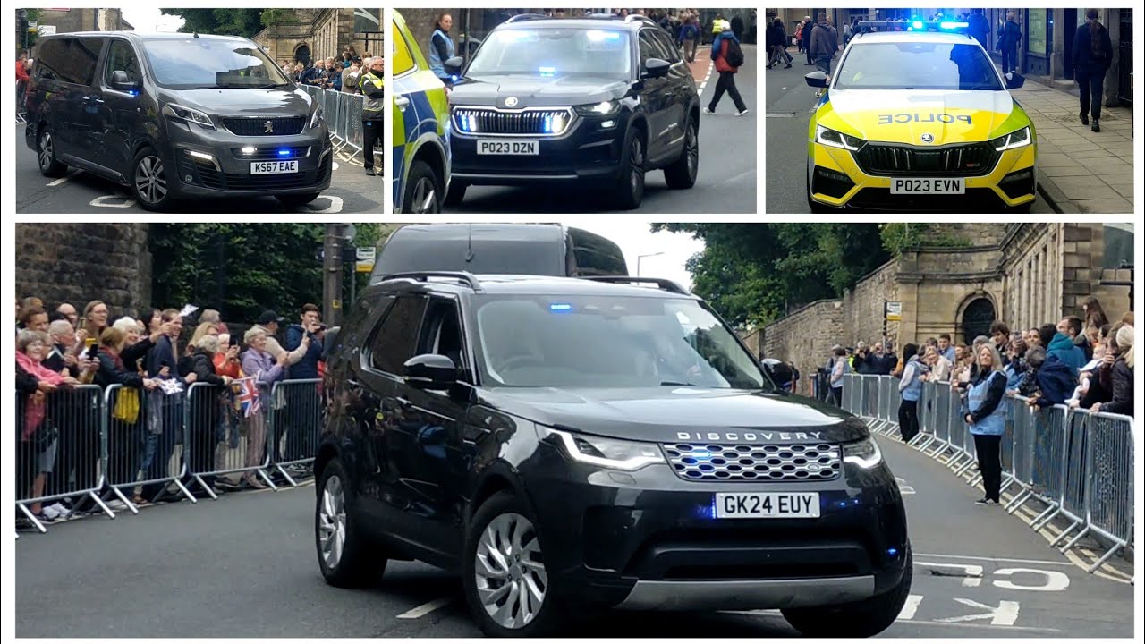 King Charles III visits Lancaster Castle- Big convoys, huge police presence and more!