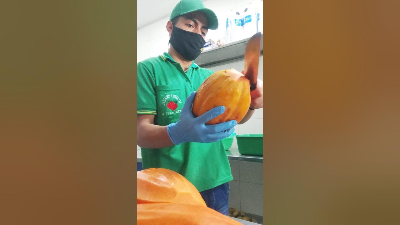 cómo pelar papaya YouTube