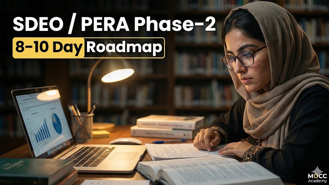 SDEO / PERA Phase-2 — 8–10 Days Smart Preparation Roadmap | GK + English Essay Strategy