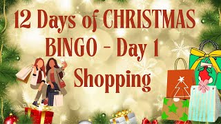 12 Days of Christmas BINGO  Day 1 - Shopping
