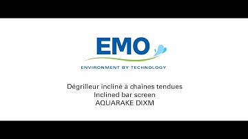 Dégrilleur incliné à chaînes tendues / Inclined bar screen - AQUARAKE DIXM