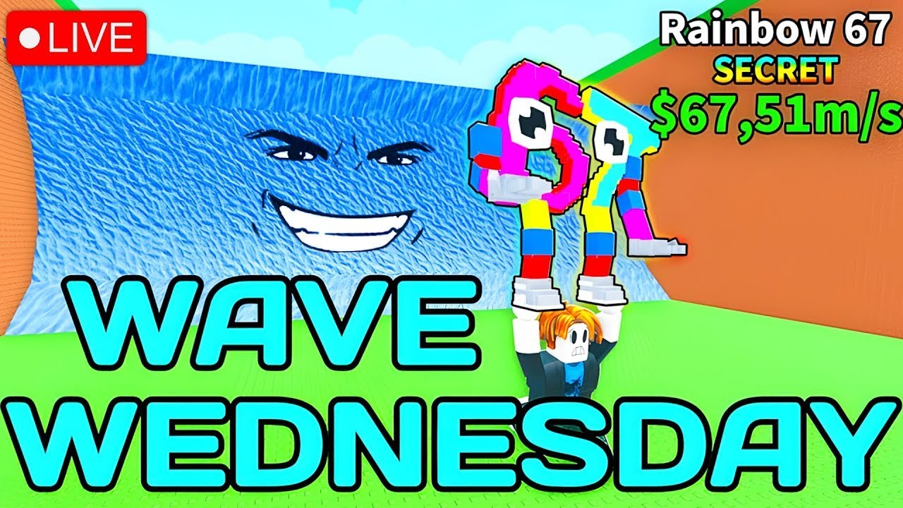 ESCAPE WAVES for LUCKY BLOCKS! 🌊💎  Roblox Live Challenge!