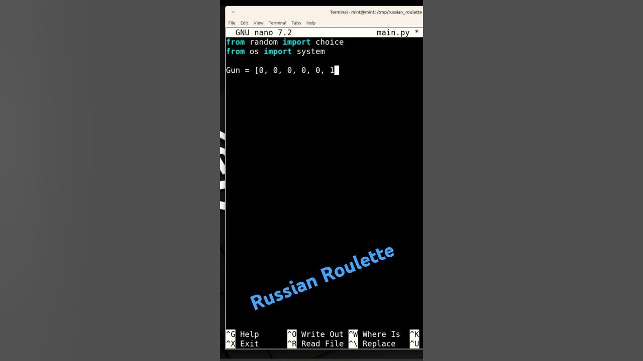 Russian Roulette in Python #malware - YouTube