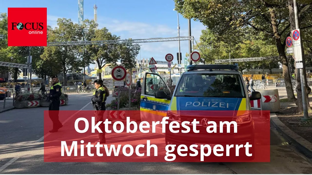 Wegen Sprengstoffwarnung: Oktoberfest bleibt am Mittwoch vorerst geschlossen