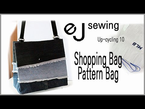 BAN-BAG 7/up cycling10/청바지로 만든 수제가방/패턴 없이가방 만들기/종이백 가방 만들기/shoulder bag DIY /Make a bag