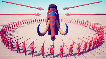 100x SPEAR THROWER vs EVERY UNIT | Totally Accurate Battle Simulator TABS