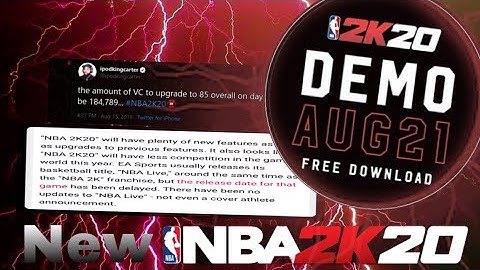 NBA 2k20 PRELUDE RELEASE DATE!