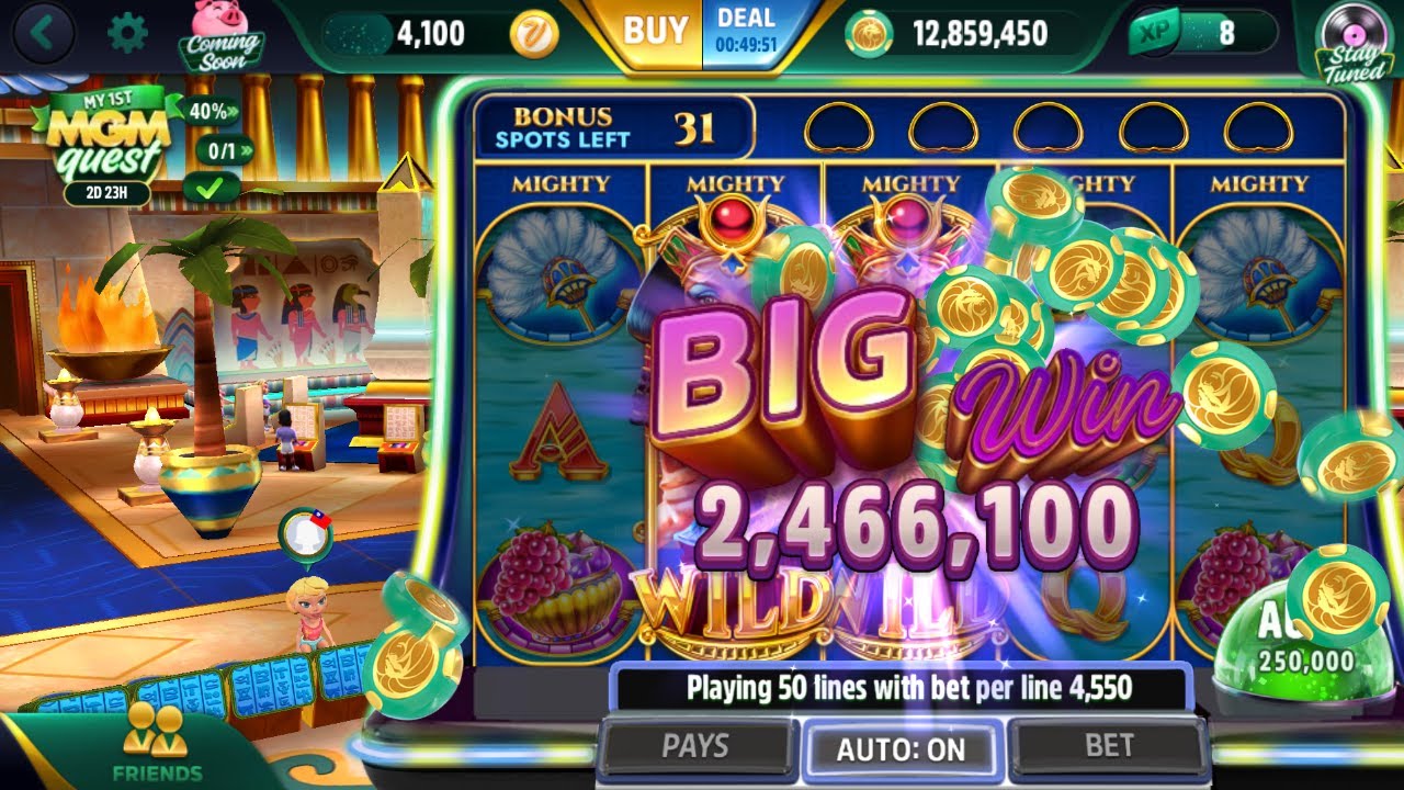 MGM Slots Live free chips coins 不用出國在家體驗 Vegas Casino 免費虛寶禮包兌換碼